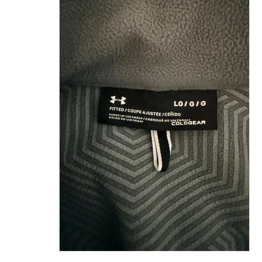 Under Armour Storm ColdGear Infrared Blue Soft Shell Jacket LG Zip Coat Unisex
